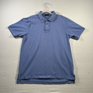 Lands’ End Men’s Blue Polo Shirt Medium 38-40 Short Sleeve Classic Casual